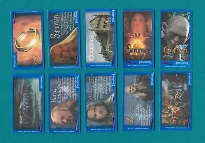 Buy LORD OF THE RINGS - Ten Trading Cards Set 2003 Bassett's And Beyond 3.5 By 6.5cm • 2.75£