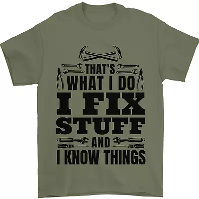 Buy I Fix Stuff Funny Electrician Sparky DIY Mens T-Shirt 100% Cotton • 8.49£