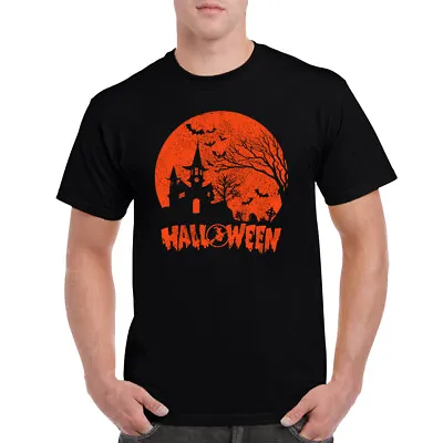 Buy Halloween Haunted House T-Shirt Gift • 12.59£
