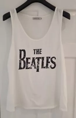 Buy The Beatles Vest Pop Rock Band Merch T Shirt Tee Tank Top Ladies Size XL • 13.50£