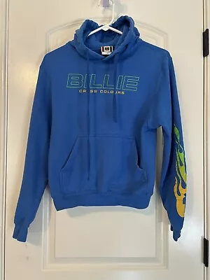 Buy Cross Colours Sweater Women XS  Blue Hoodie Billie Eilish Sweatshirt Ladies • 14.21£