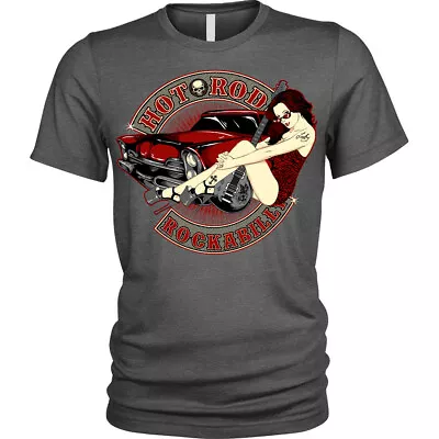 Buy Hot Rod Rockabilly T-Shirt Sexy Pinup Guitar Woman Unisex Mens • 12.95£