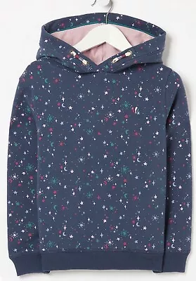 Buy FatFace Girls Navy Moon & Stars All Over Print Hoodie In Various Sizes *BNWT* • 20.25£