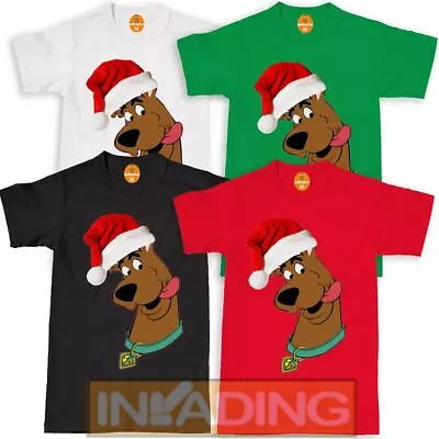 Buy Scooby Doo Santa Christmas T-Shirt,Funny Xmas Gifts Adult & Kids Top Gift • 8.99£