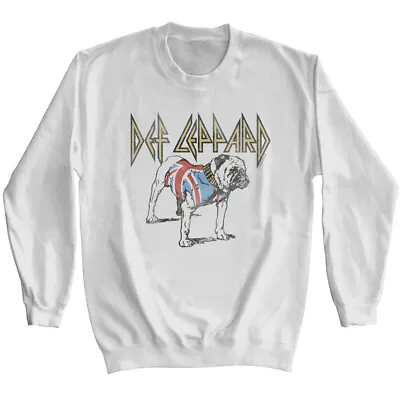 Buy Def Leppard Logo British Bulldog Men's Sweatshirt Rock Band Tour Concert Merch • 57.54£