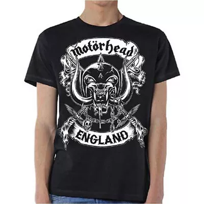 Buy Motorhead Crossed Swords England Crest Official Tee T-Shirt Mens • 17.13£