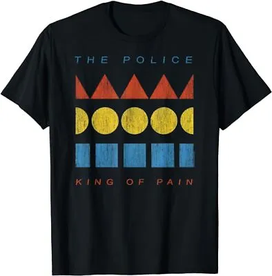 Buy THE POLICE -  Unisex T- Shirt - Kings Of Pain  - Black  Cotton  • 16.99£