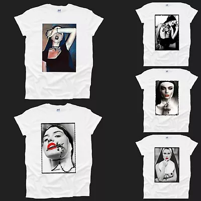 Buy Sexy Nun Gothic Mens Printed Tshirt Woman Unisex Satanic Alternative UK Seller • 7.99£