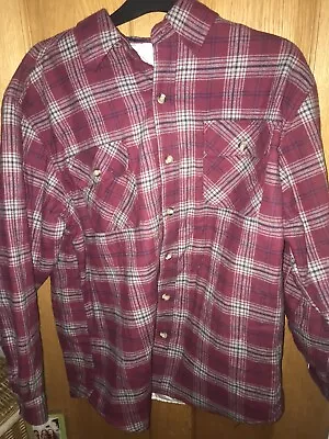 Buy Mens Red Check Jacket Large, Great Condition • 15£