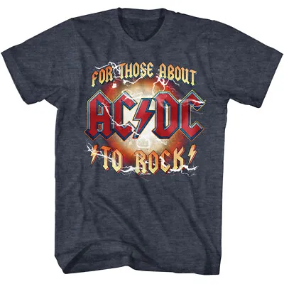 Buy ACDC For Those About To Rock Men's T Shirt Official Band Concert Merch • 44.74£