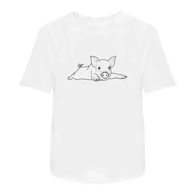 Buy 'Lazy Piglet' Men's / Women's Cotton T-Shirts (TA031274) • 11.89£
