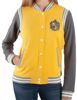 Buy Licensed Harry Potter HUFFLEPUFF Varsity Jacket For Juniors SIZE XXL • 59.20£