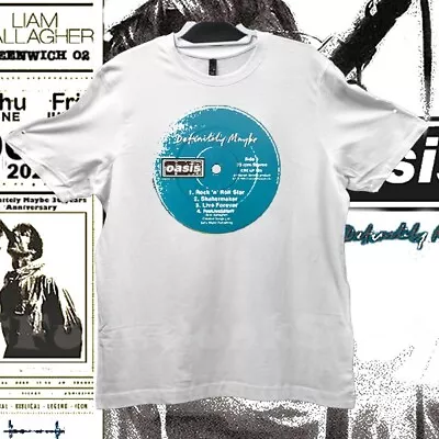 Buy Oasis Definitely Maybe Album Label. Unisex Tshirts On White.  • 16.50£