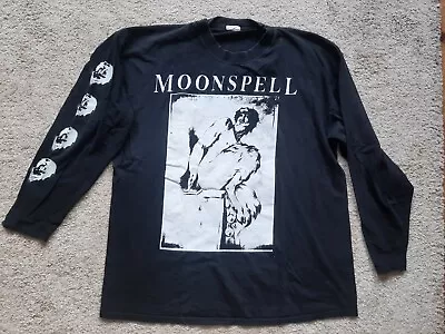 Buy MOONSPELL Vintage 1997 Euro Tour Longsleeve T Shirt L Gothic Metal Black XL LP • 142.80£