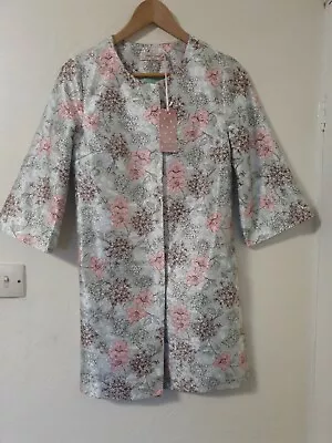 Buy Traffic People Floral Oriental Style 3/4 Sleeve Jacket Coat Size Xs 6 8 • 26.99£