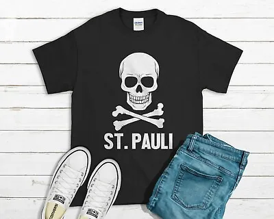 Buy St. Pauli T-shirt - Skull Cross German Soccer Top Socialist Left Wing • 11.99£