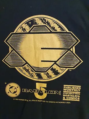 Buy Vintage Original 1995 Babylon 5 Convention DC Comics Promo T-Shirt UNWORN XL • 19.99£