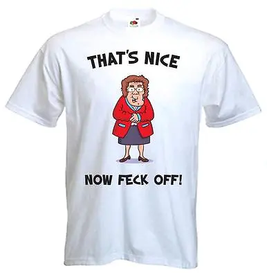 Buy Mrs Browns Boys That's Nice Now Feck Off T-Shirt - Funny Xmas Gift Present Brown • 12.95£