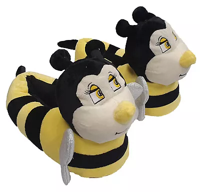 Buy Ladies Novelty Slippers Indoor Warm Lined Funny Bumble Bee Charity Comfy Padded • 7.79£