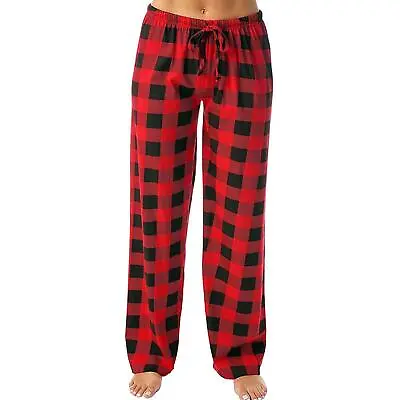Buy Womens Lounge Pants Plaid Check Pyjama Bottoms Drawstring Sleepwear Nightwear Uk • 10.99£