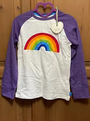 Buy BNWT! Little Bird By Jools Oliver Cream Rainbow Long Sleeved Top/T-shirt ~ 5-6 • 19.99£