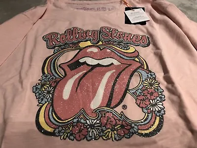 Buy The Rolling Stones, Pink T Shirt/Top New With Tags / OFFICIAL MERCH • 3.50£
