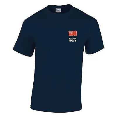 Buy OFFICIAL Merchant Navy 100% Pre-shrunk Cotton T-Shirt • 18.95£