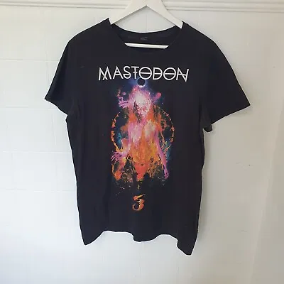 Buy Mastodon T-Shirt L Black Orange Print Music Band Merch Rock Hardcore Heavy Metal • 22.13£