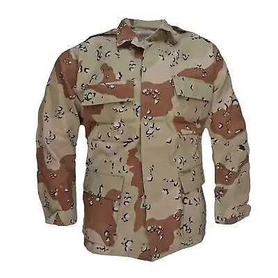 Buy Original US BDU Jacket Twill Coat Long Sleeve Shirt 6 Desert Camo Medium • 30£