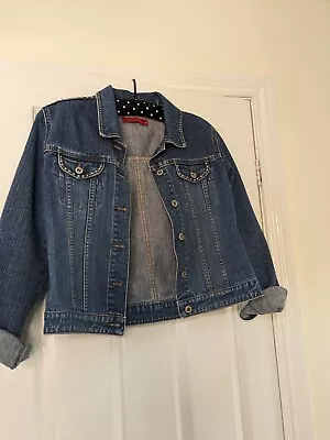 Buy River Island Ladies Denim Jacket Size 12 Fitted Style  (see Description) • 15£