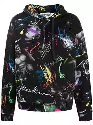 Buy New $795 Moschino Galaxy Print Hoodie - 48 Or 50 IT • 105£