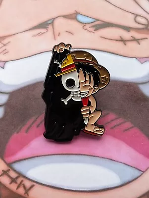 Buy One Piece Anime Enamel Pin Badge Jolly Roger Luffy Chibi Kawaii Anime Merch • 4.99£