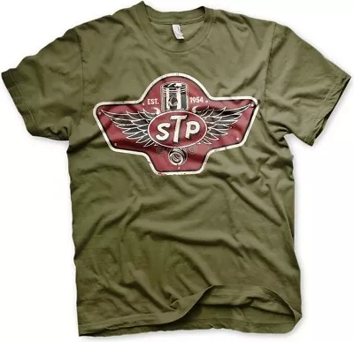 Buy STP Piston Emblem T-Shirt Olive • 26.91£