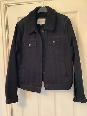 Buy BN No Tags Ashley Vintage Charm Black Fleece Lined Denim Jacket.  XL Fits  14 • 17.99£