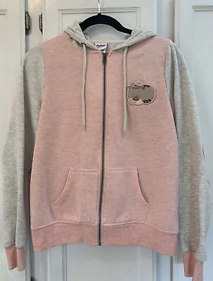 Buy Pusheen Sweatshirt Zip Up Hoodie - Size XS - Pink With Cat And Doughnuts • 33.62£