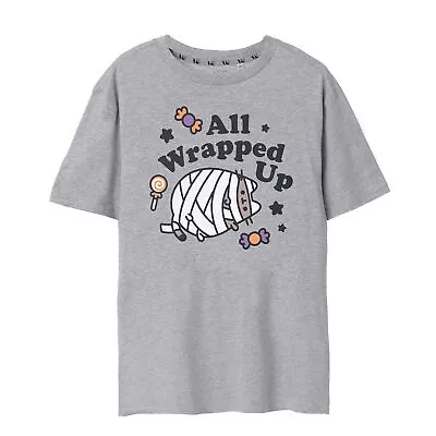 Buy Pusheen Womens/Ladies All Wrapped Up Halloween T-Shirt NS7716 • 17.19£