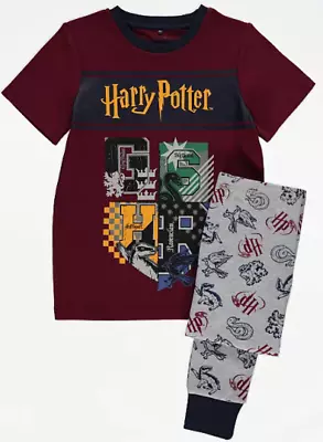 Buy Harry Potter Children's Pyjama Set Unisex Short Sleeve & Bottoms George Kids PJS • 12.50£