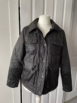 Buy River Island Black Jacket Size 10 With Detachable Faux Fur Collar • 9.95£
