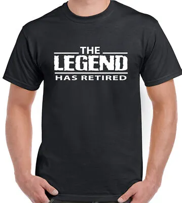 Buy Retirement T-Shirt The LEGEND Has Retired Mens Funny Pension Birthday 65th 68th • 6.99£