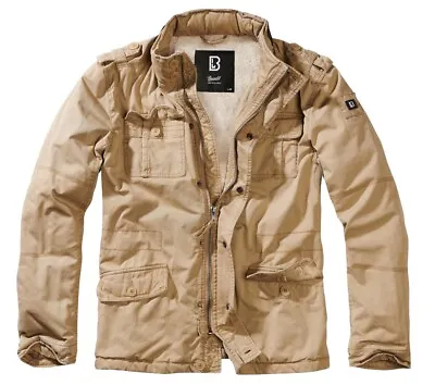 Buy Brandit Jacket Men's Jacket Military Winter Britannia Over Sizes Camel • 126.17£