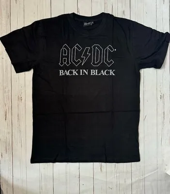 Buy Official AC/DC Back In Black T-Shirt Authentic Licensed Gift Merch • 47.04£