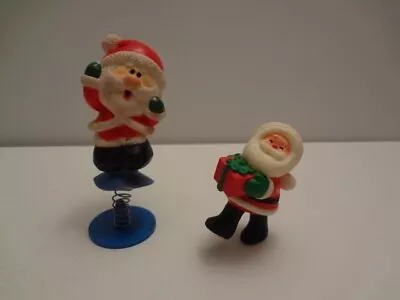 Buy Vintage Hallmark Christmas SANTA Toy Spring Jumper And Figure Lot Of 2 • 8.69£