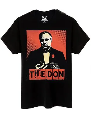 Buy The Godfather T-Shirt Mens The Don Crime Movie Black Top Clothes • 16.95£