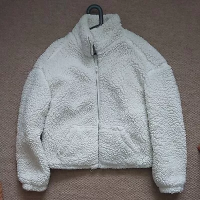 Buy Teddy Jacket New Look Size 16 Tall Off White Lined With Zip • 2.99£