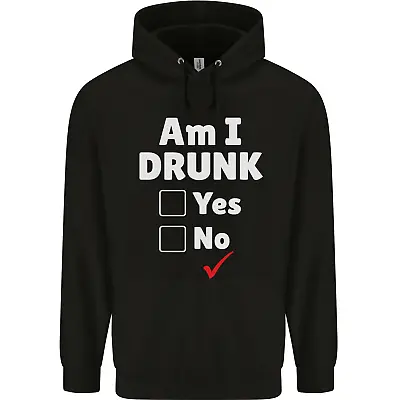Buy Am I Drunk Funny Beer Alcohol Wine Cider Guinness Mens 80% Cotton Hoodie • 19.99£