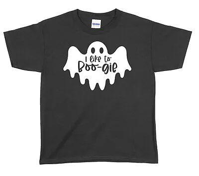 Buy I Like To Boo-Gie Halloween Boys Girls Unisex Funny T-Shirt • 9.99£
