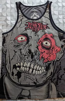 Buy Men's Iron Fist Clothing Vest Top Medium Zombie Chomper Emo Alternative Indie  • 17£