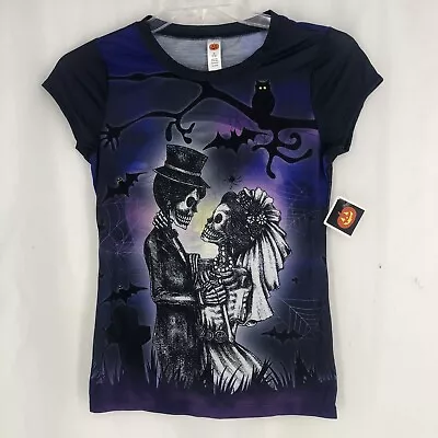 Buy Juniors Size Medium (7/9) Corpse Bride Halloween T Shirt Top Short Sleeves • 12.07£