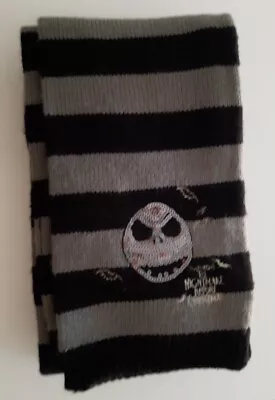 Buy Disney The Nightmare Before Christmas Knitted Striped Scarf • 15£