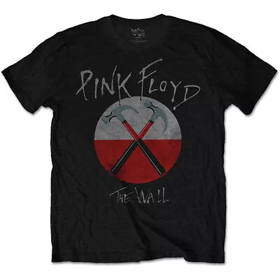 Buy Pink Floyd T-Shirt The Wall Hammer Rock Band Official Black New • 14.95£
